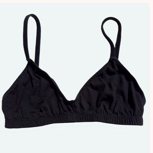 Pansy Organic Cotton Bra - Black